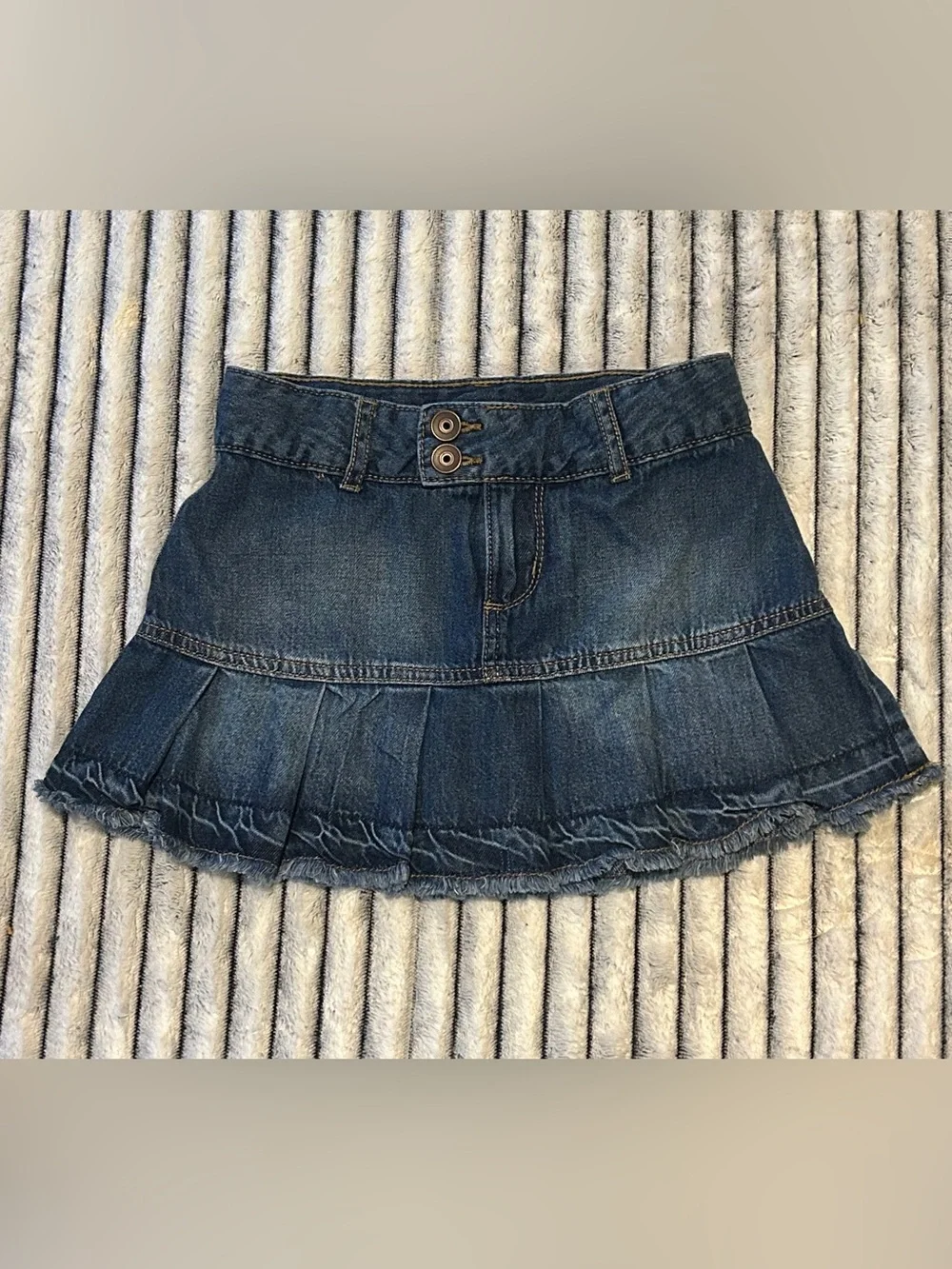 The Children's Place Blue Denim Skort with Navy Liner